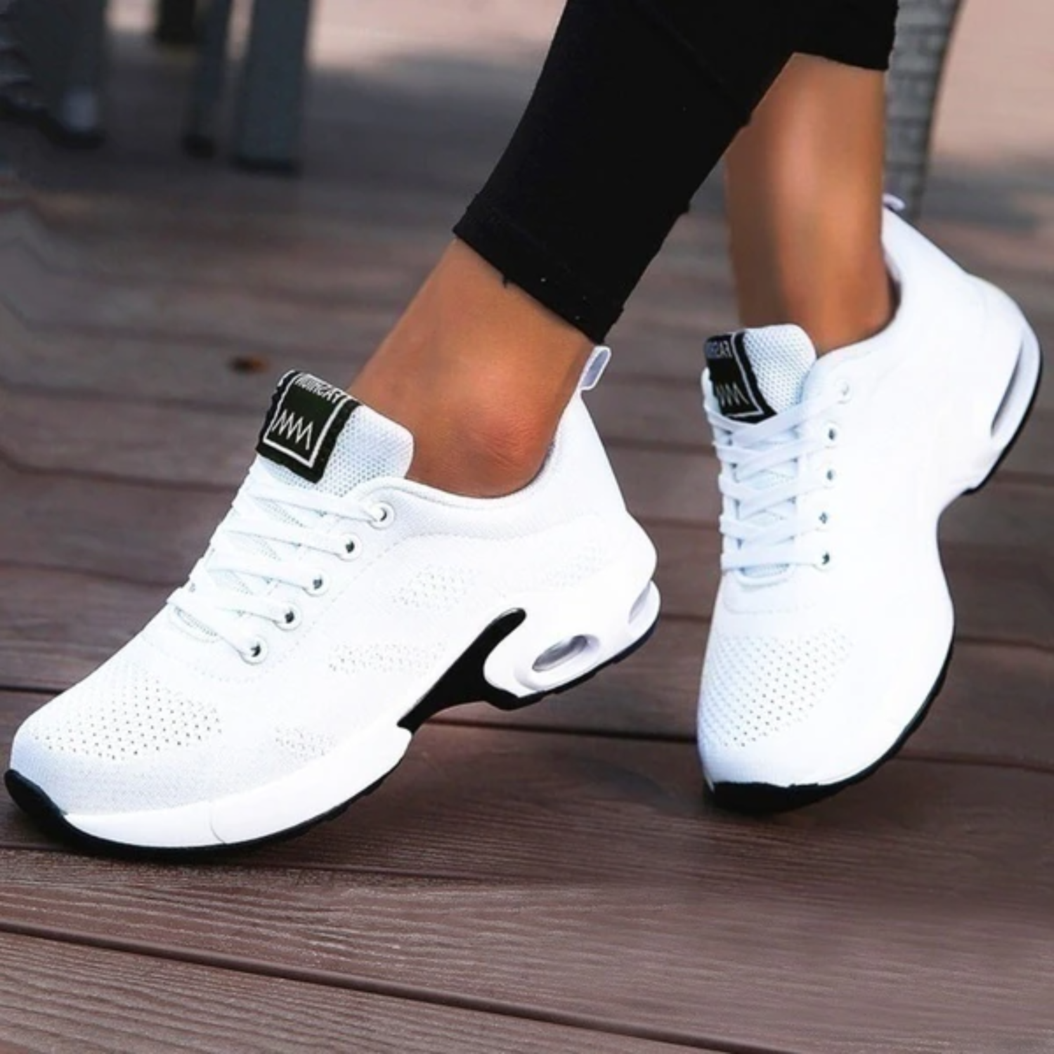 Scarpe da ginnastica donna – Basse – Traspiranti – Allacciatura regolabile – Suola ammortizzata
