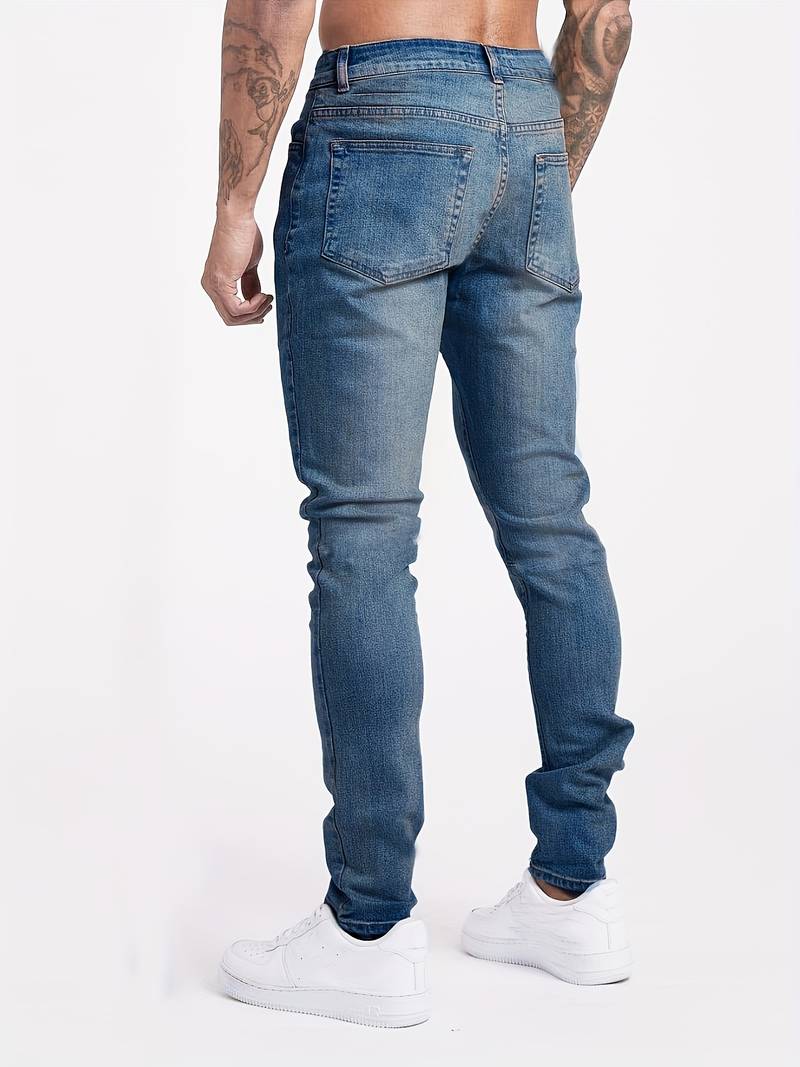 Jeans slim fit in denim elasticizzato con dettagli minimalisti