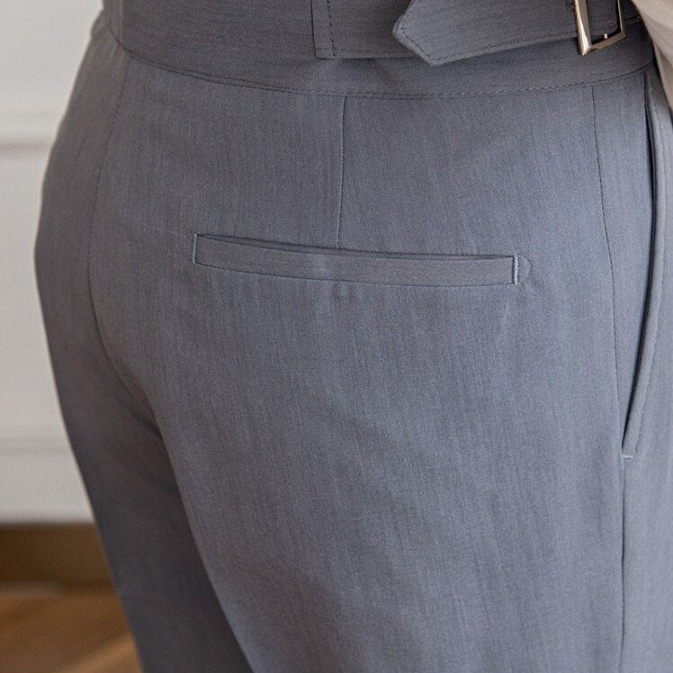 Pantaloni a Vita Alta con Fibbia Classica - Eleganti e Versatili