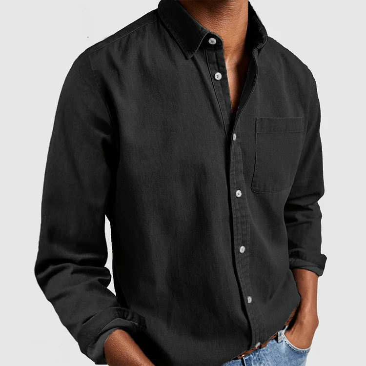 Camicia casual in tessuto leggero e traspirante