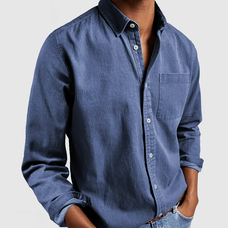 Camicia casual in tessuto leggero e traspirante