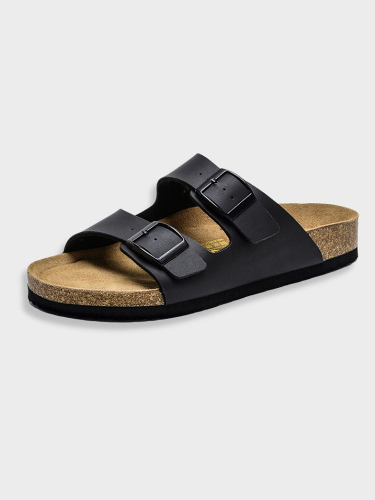 Sandali unisex – Suola piatta – Plantare ergonomico – Doppia fibbia regolabile