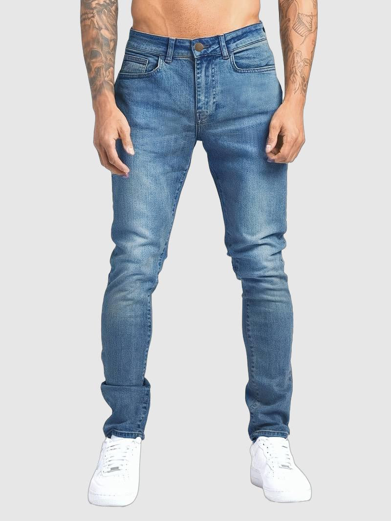 Jeans slim fit in denim elasticizzato con dettagli minimalisti