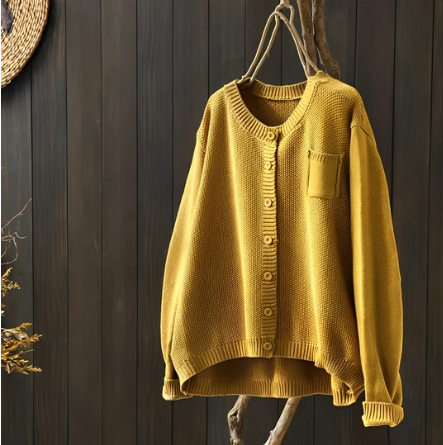 Cardigan Morbido in Maglia con Vestibilità Oversize