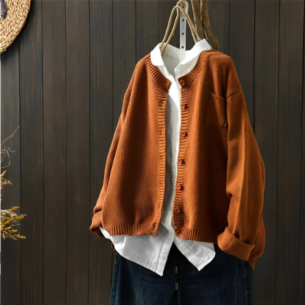 Cardigan Morbido in Maglia con Vestibilità Oversize